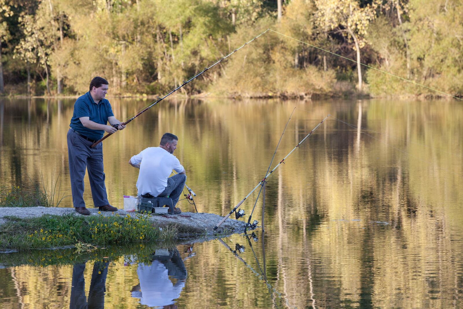 Carriage Hill is just one of the many MetroParks' fall fishing hot spots. Photo by Jan Underwood