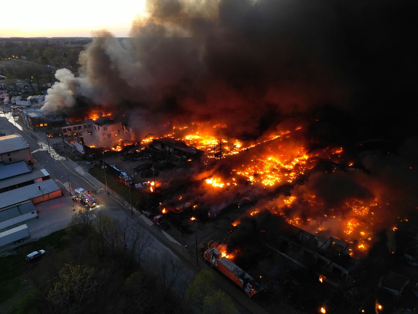 Richmond, Indiana industrial fire