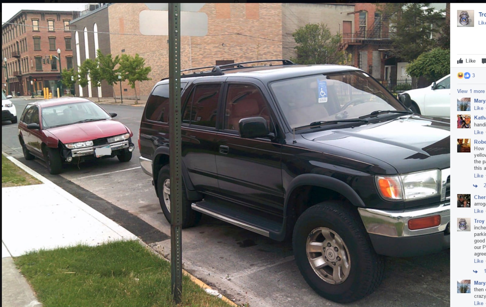 The Troy Police Department has been featuring parking fails weekly on their Facebook page.