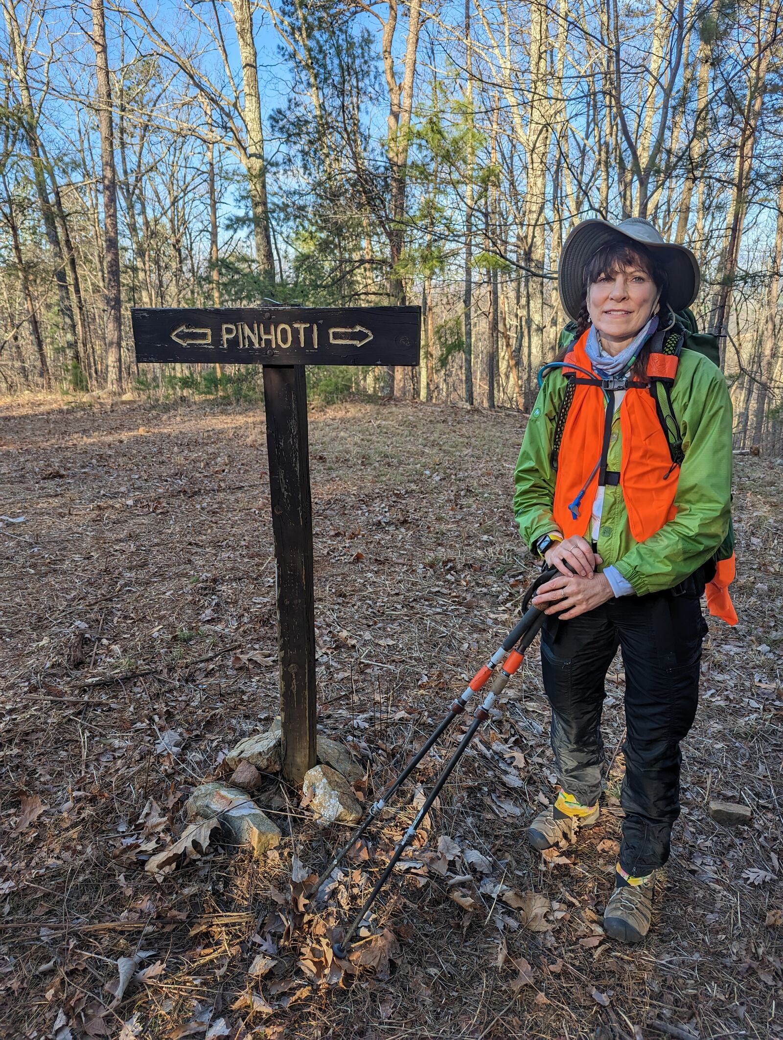 Karen Power, grandmother of four, recently completed a section hike of the Pinhoti Trail. CONTRIBUTED