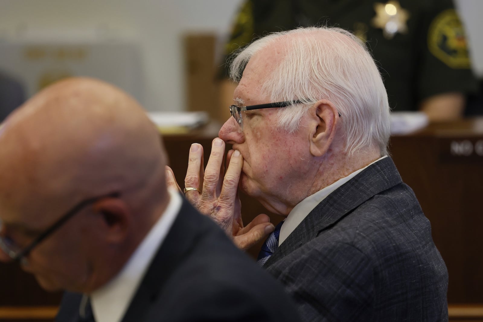 FILE - Judge Jeffrey Ferguson listens during his trial at the Santa Ana Central Justice Center, Feb. 26, 2025 in Santa Ana, Calif. (Allen J. Schaben/Los Angeles Times via AP, Pool, file)