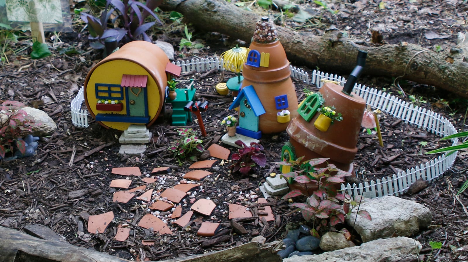 Kathy Anderson used clay in for this miniature home on display as part of the The Aullwood Faerie House Exhibit, Earth Elements. DAVE HILL/COURTSEY PHOTO