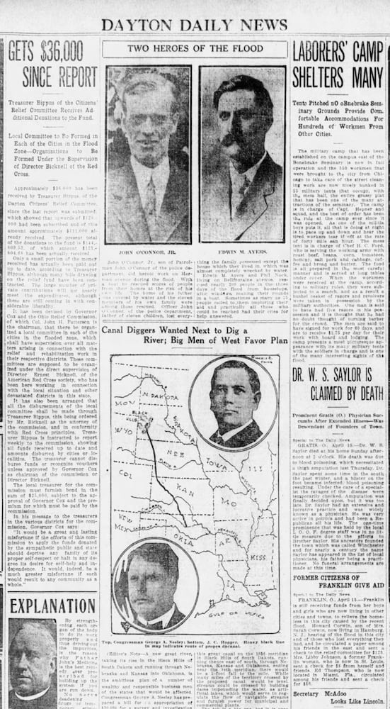 Dayton history pages 1913 Flood