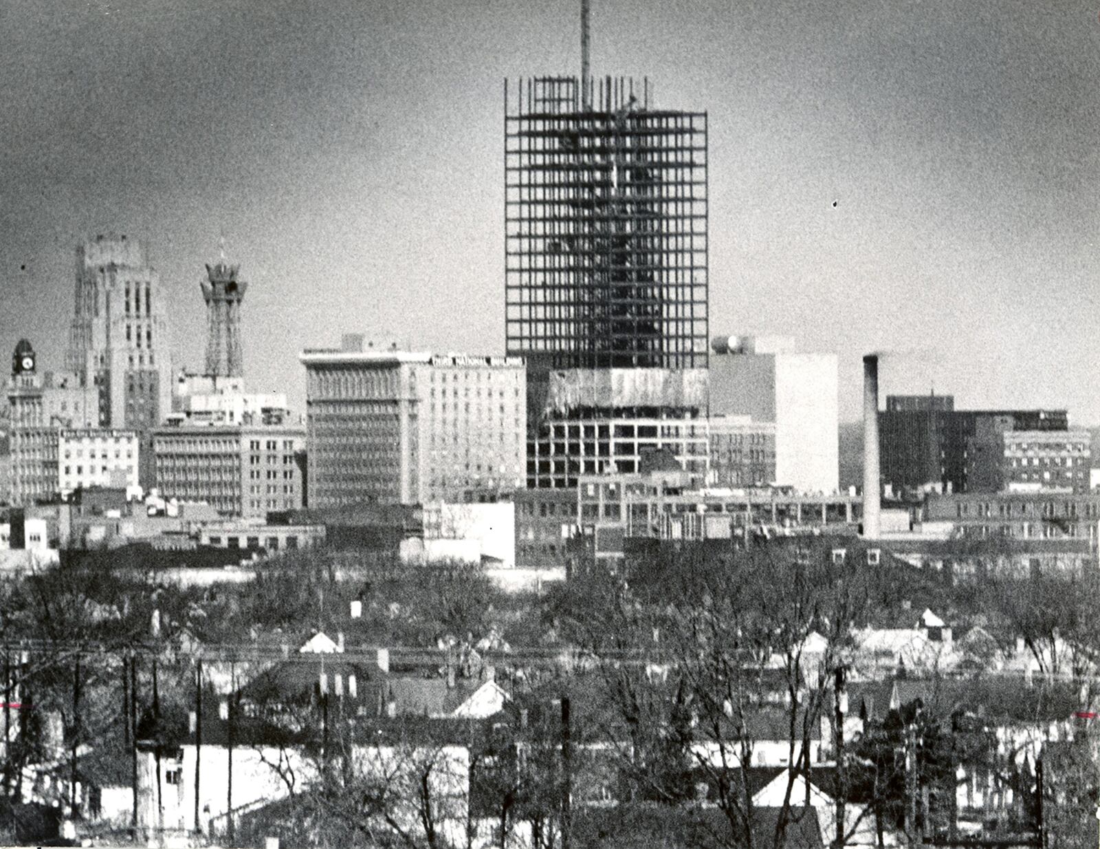 The Winters Bank Tower, known now as the Kettering Tower, under construction in 1969. The building, at 405 feet,  is the tallest in Dayton. FILE / DAYTON DAILY NEWS