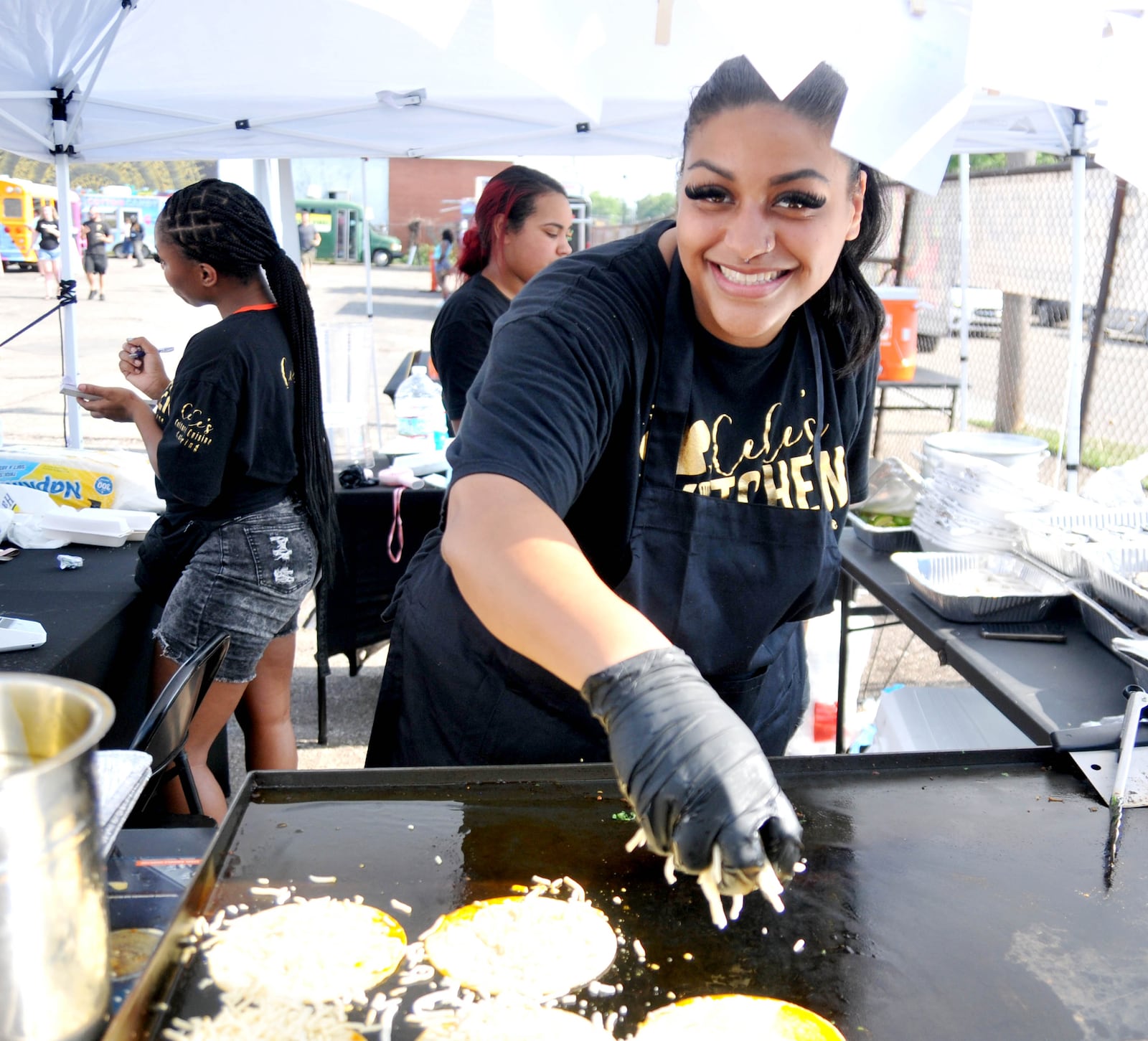 Yellow Cab Tavern kicked off its 10th year of food truck rallies with the Second Annual Birria Fest on Friday, Aug. 4. Birria tacos and other themed food and drinks were featured at the event. Guests also had the opportunity to shop at the Haus of Sequins "Punk Rock Flea". Four local bands provided live music for the evening. DAVID A. MOODIE/CONTRIBUTING PHOTOGRAPHER