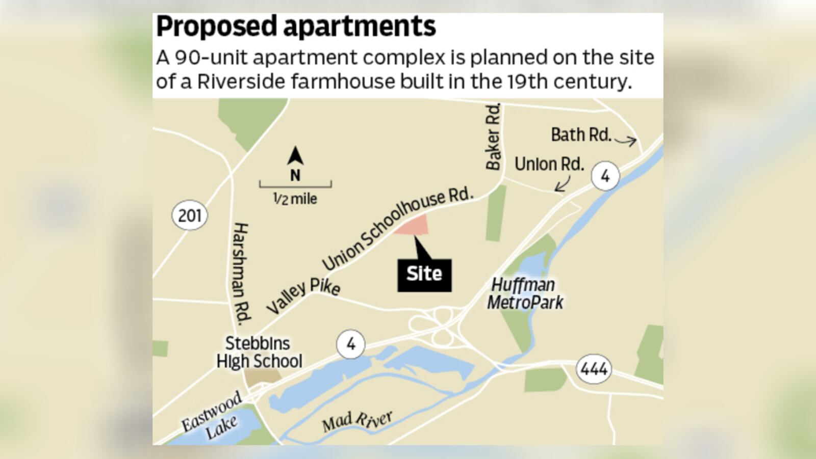 A 90-unit apartment complex is being proposed on 18 acres of a Riverside residential site built in the 19th century. STAFF