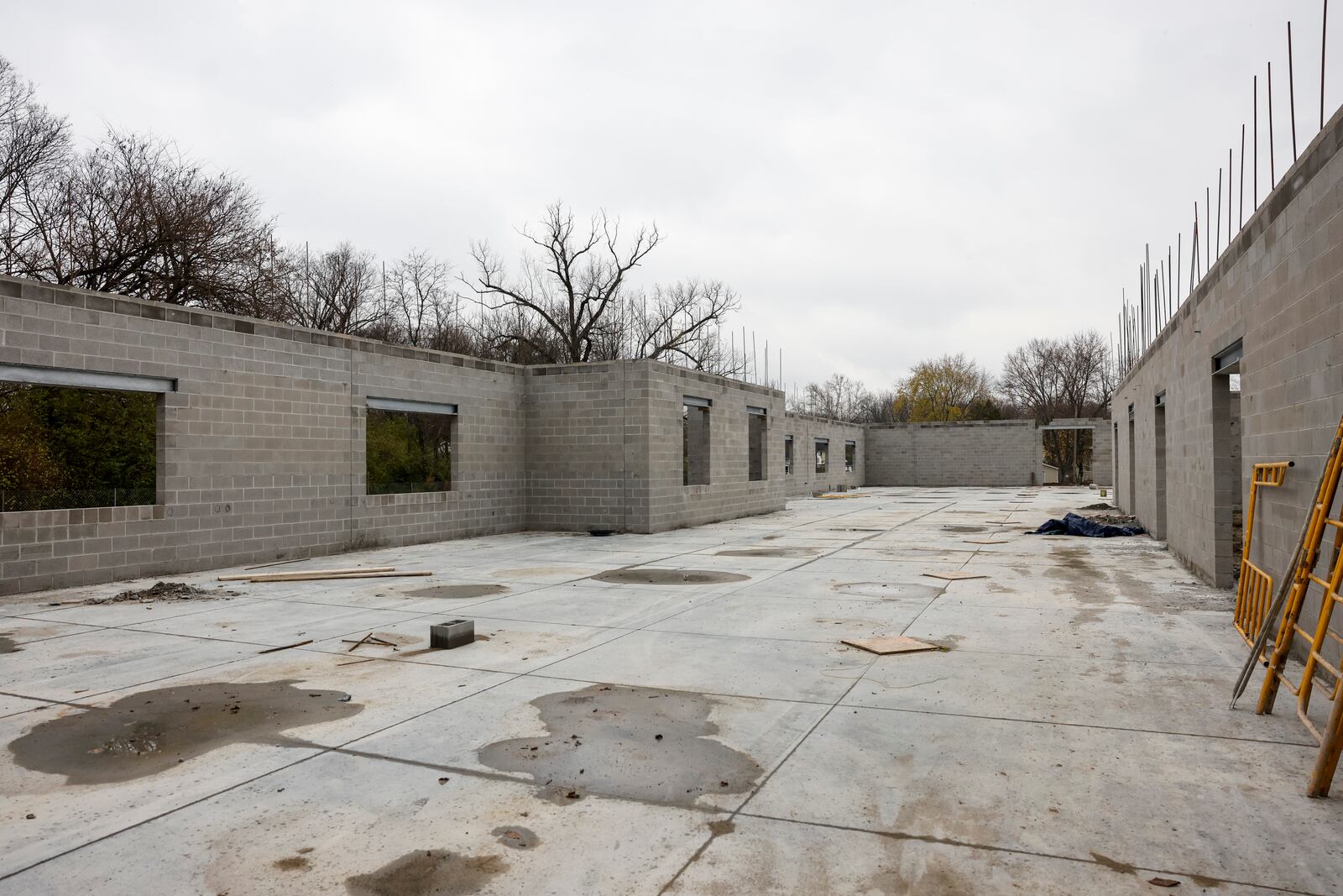 Construction continues on the new Franklin High School Wednesday, Nov. 16, 2022. NICK GRAHAM/STAFF