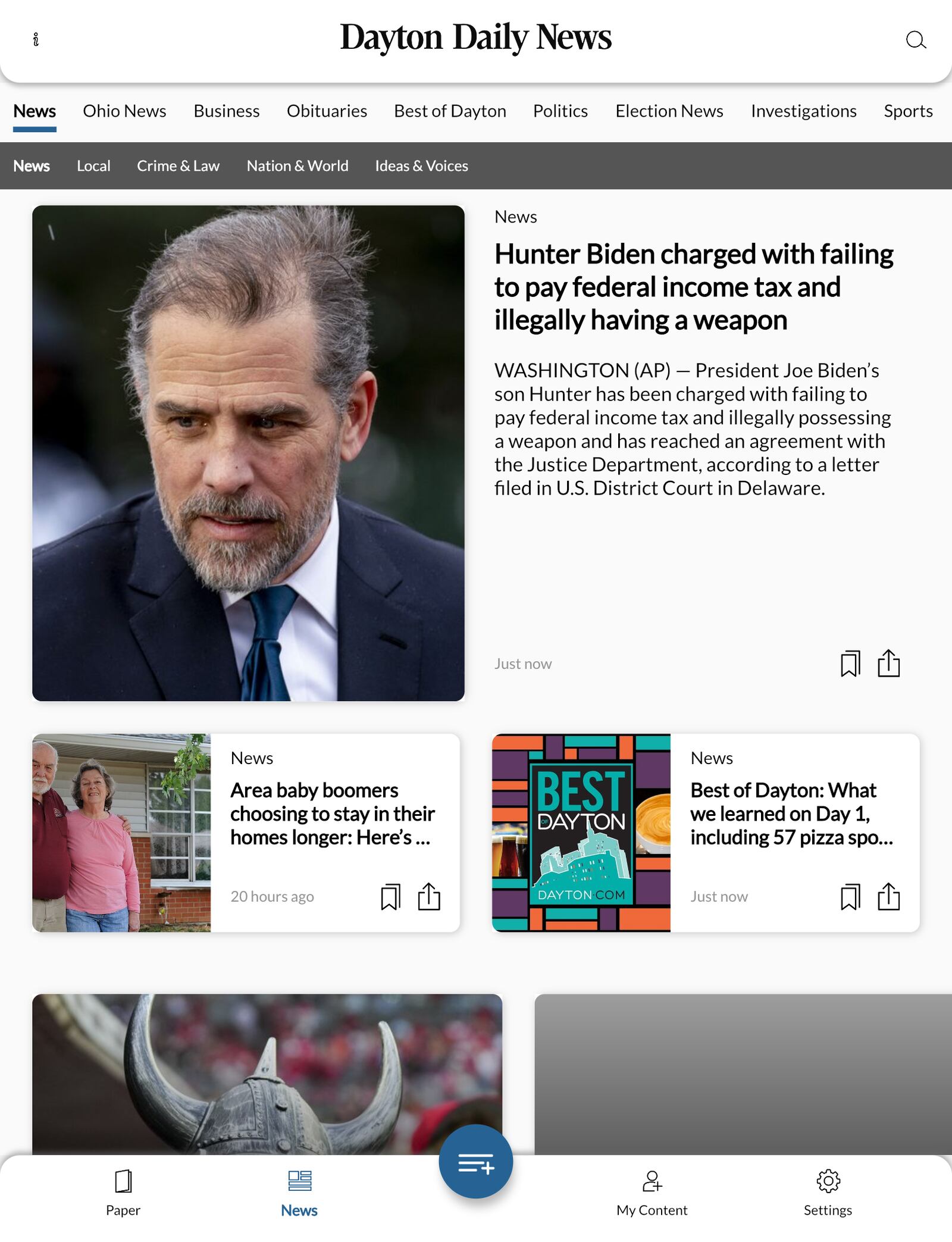 Dayton Daily News ePaper app for iPad and Android Tablets