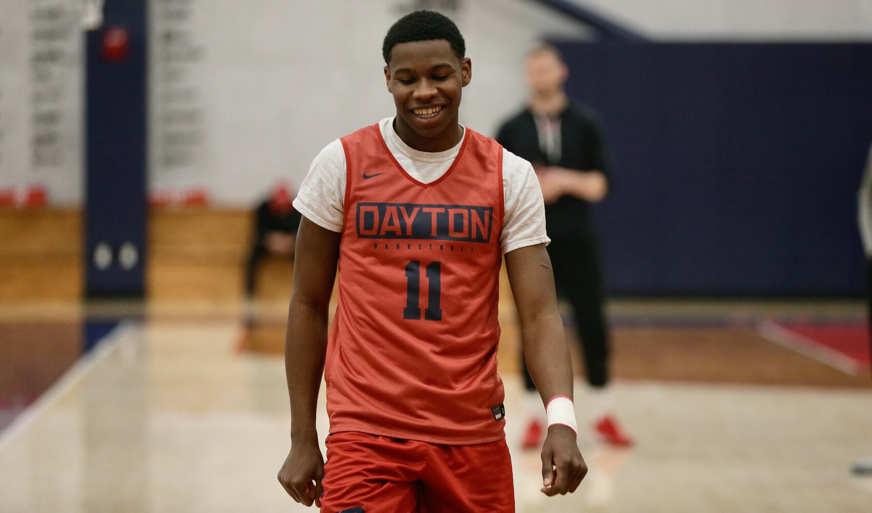 Dayton Flyers practice in Washington