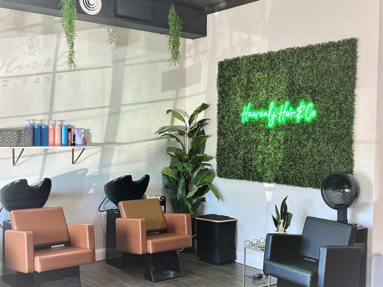 Inside Heavenly Hair Company in Bellbrook, one of several new businesses that have opened in Bellbrook in the last year. CONTRIBUTED