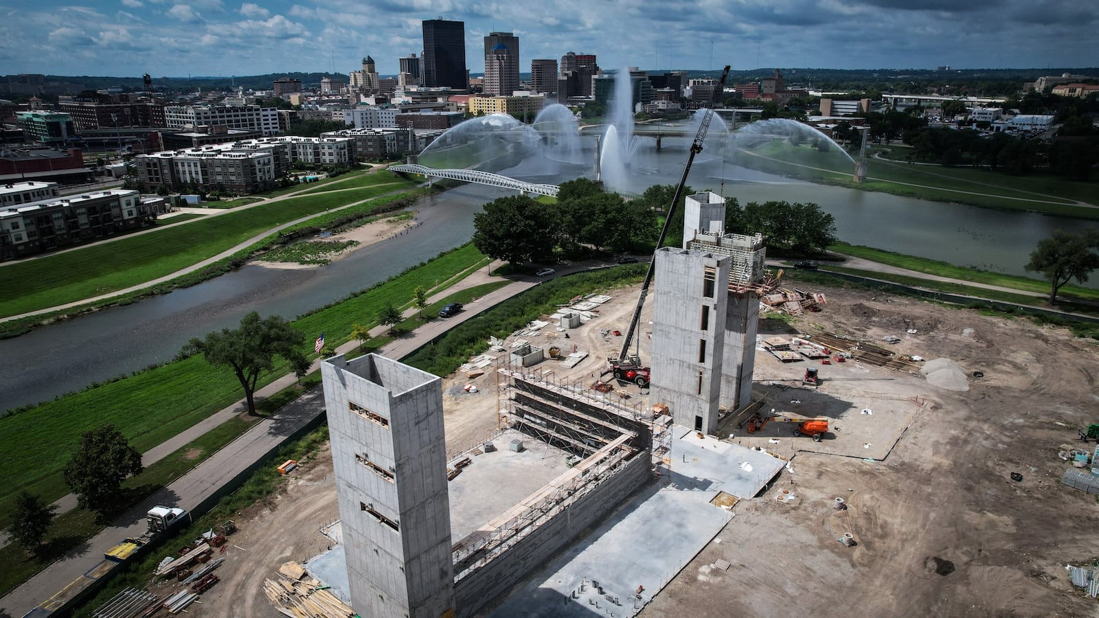 The Greater Dayton School eventually will be located at Deeds Point off Webster Street, just north of downtown. The group has started site work, but the building won’t be ready by the start date. In the first year, students will be attending school in a building near Sinclair Community College. The school building will open next school year. JIM NOELKER/STAFF