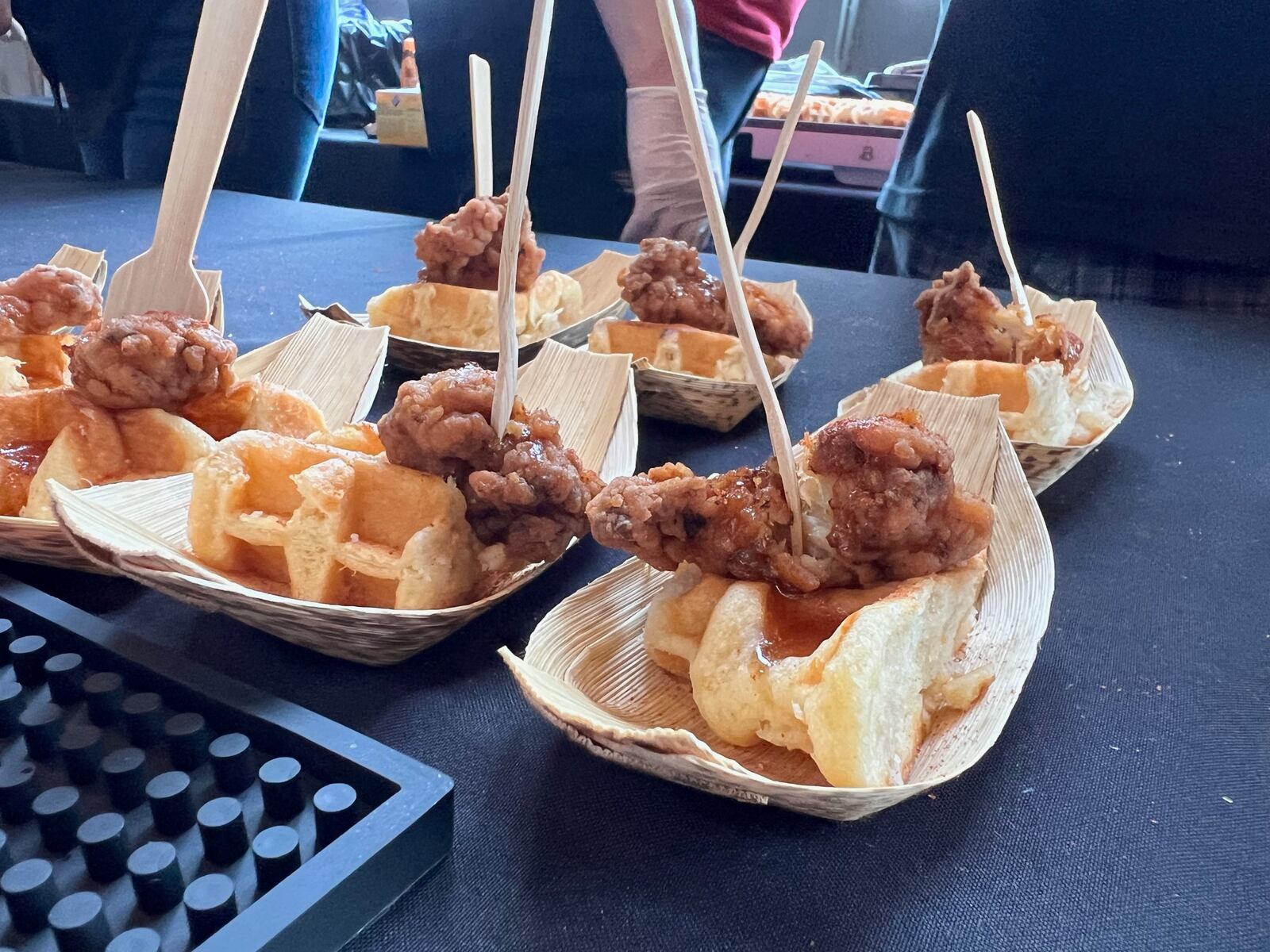 Chicken and waffles from Rip Rap Roadhouse were fan favorites at the first ever Let's Get Brunched event held at the Steam Plant on April 18, 2024.