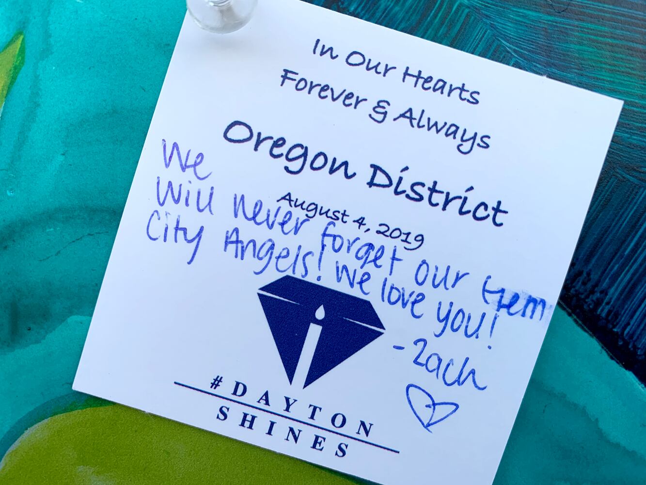 PHOTOS: Messages of heartbreak and hope cover the Tree of Life memorial honoring those killed in the Oregon District mass shooting