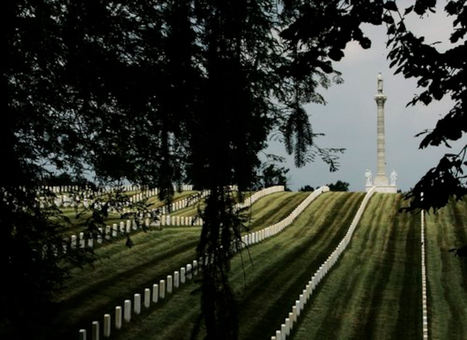 The Soldiers' Monument that watches over the Dayton National Cemetery has received a $140,580 renovation funded by the American Recovery and Restoration Act. The monument has seen a lot of Dayton history over the years including at speech from Rutherford Hayes at the monument in 1877.