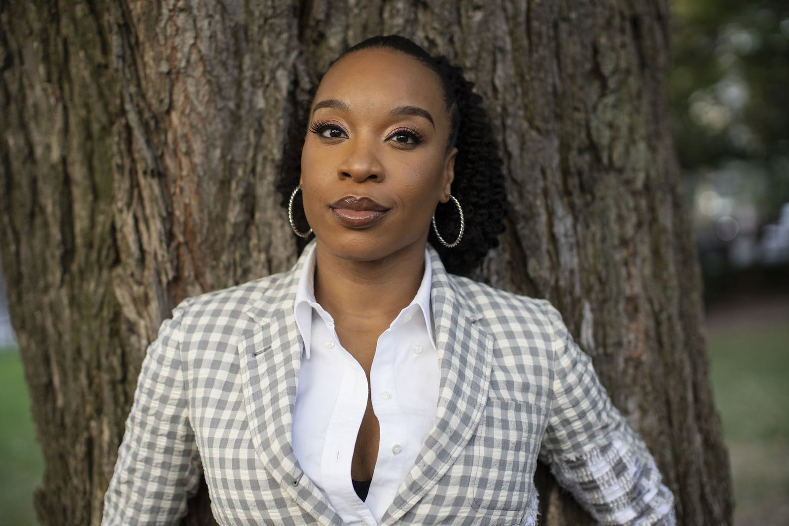 Chinonye Chukwu, director of the Emmett Till drama "Till," in Chicago on Oct. 6, 2022. (E. Jason Wambsgans/Chicago Tribune/TNS)