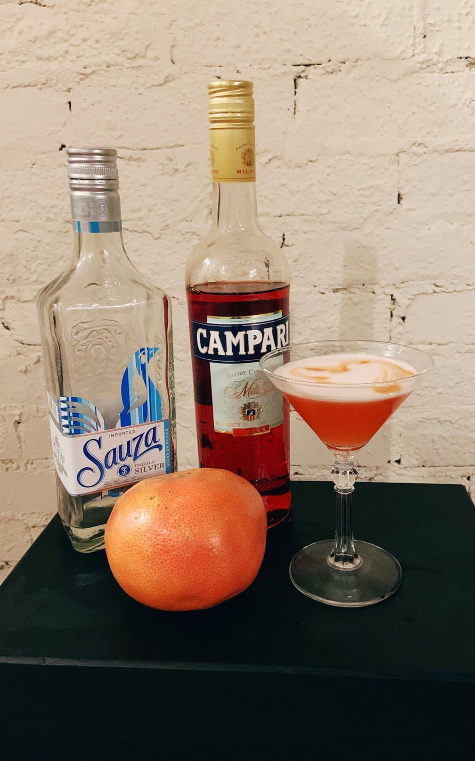 Tequila, Campari, and grapefruit juice are three key ingredients for a Valentine’s Day “Her” cocktail: The Bitter Betty. CONTRIBUTED