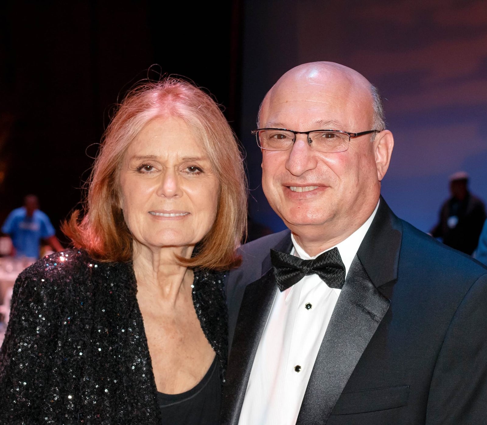 Mark Meister has served as the volunteer co-chair of the Dayton Literary Peace Prize Foundation since its inception. Here he is pictured with author Gloria Steinem, winner of the Richard C. Holbrooke Distinguished Achievement Award in 2015.Submitted photo by Andy Snow.