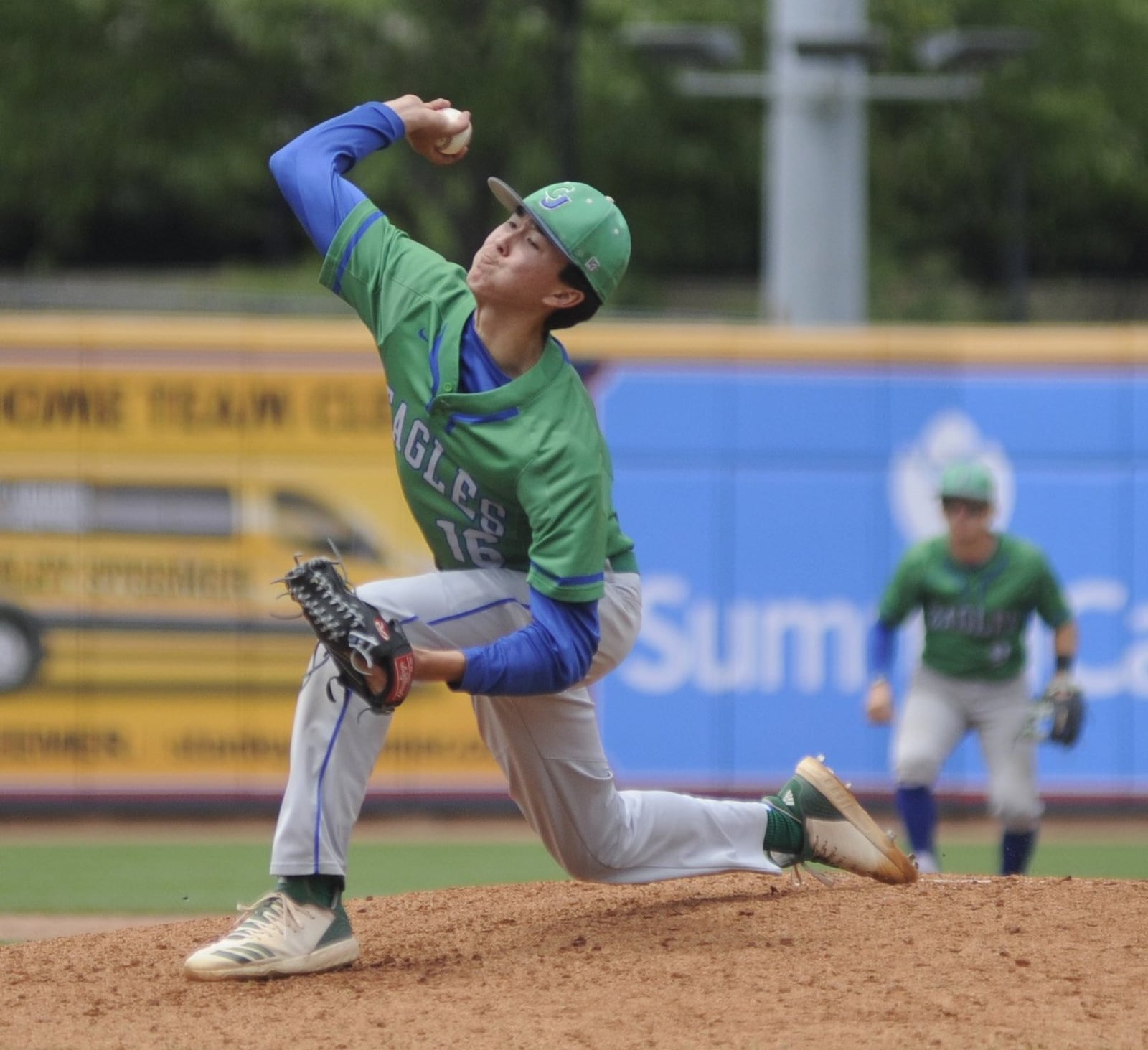 CJ senior Nick Wissman was the winning pitcher. Chaminade Julienne defeated Van Wert 6-1 in a high school baseball D-II state semifinal at Canal Park in Akron on Saturday, June 8, 2019. MARC PENDLETON / STAFF