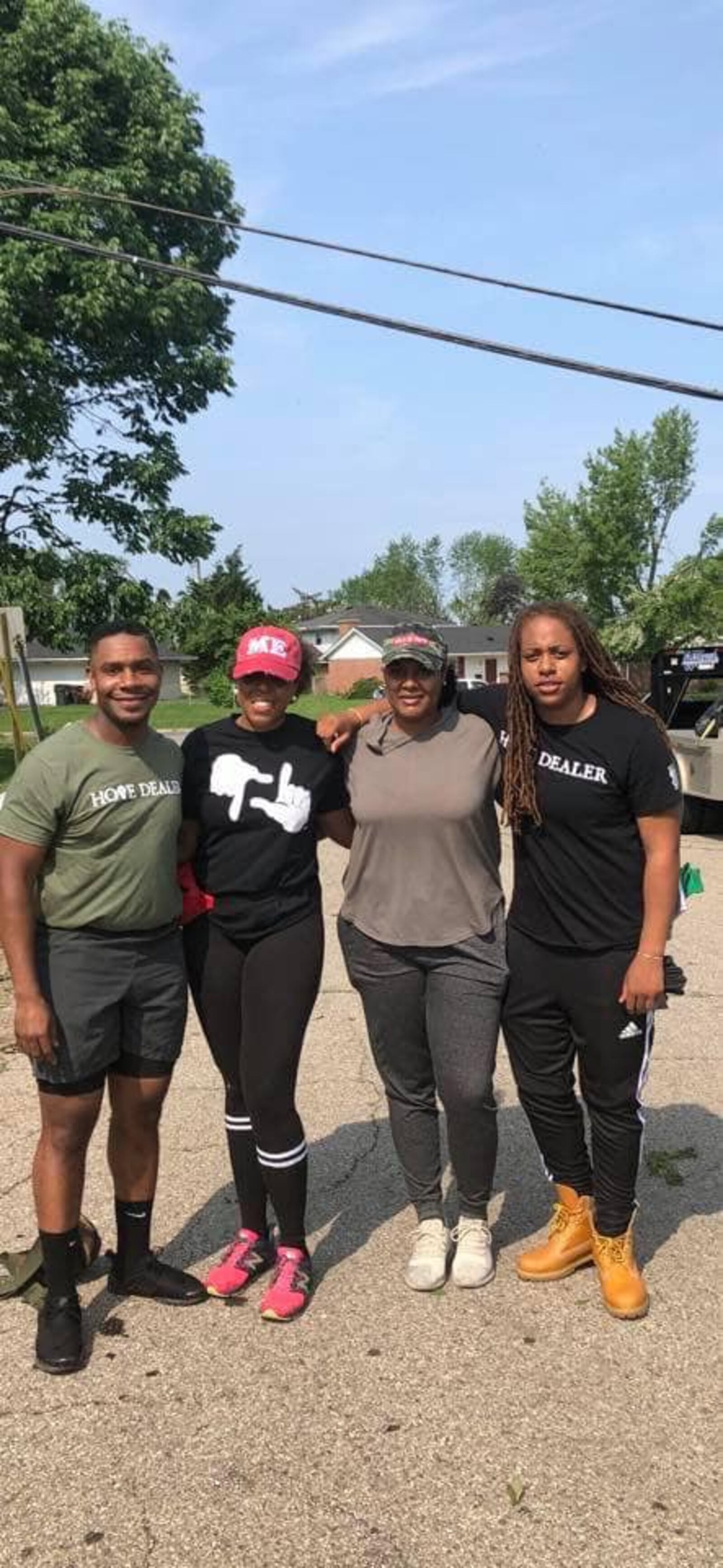 Daj’za Demmings (far right)  is the president of Dayton Young Black Professionals.