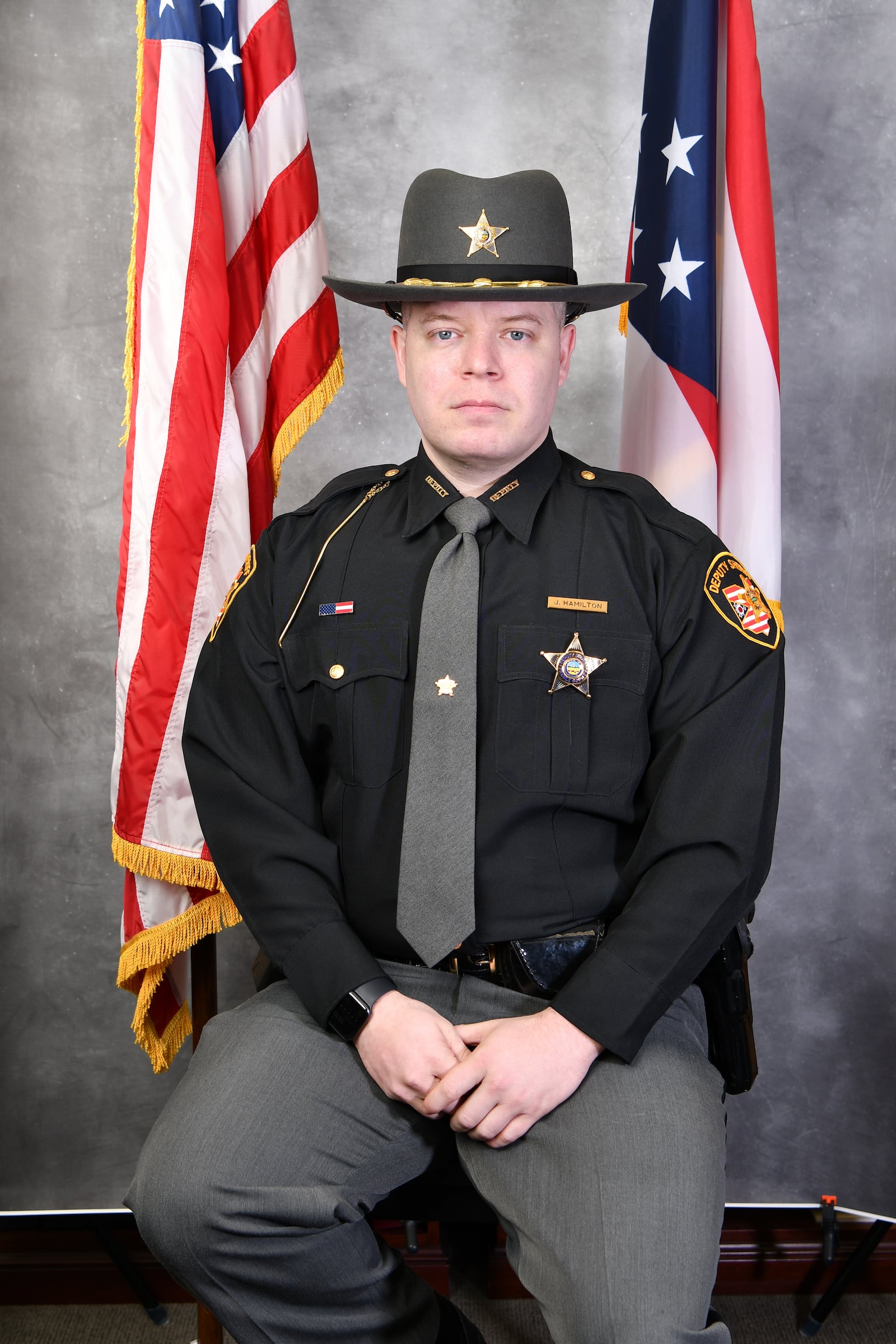 Preble County Sheriff's Deputy Joshua Hamilton was killed in an on-duty two-vehicle crash on state Route 503 on Monday, Dec. 18, 2023, that also killed the other driver.