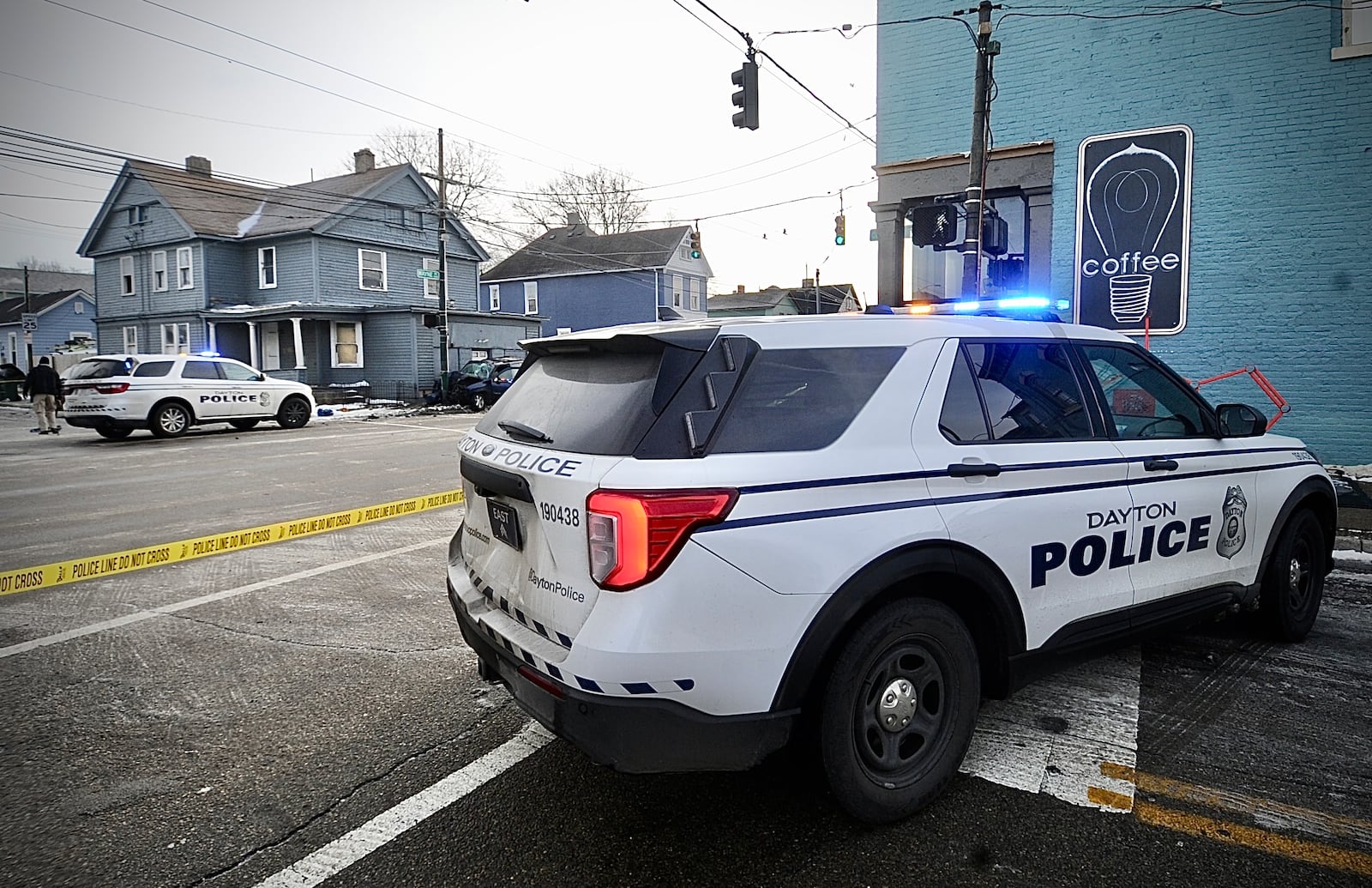 Fatal pedestrian accident, Wayne Avenue in Clover St., Wednesday morning December 28, 2022. MARSHALL GORBY \STAFF