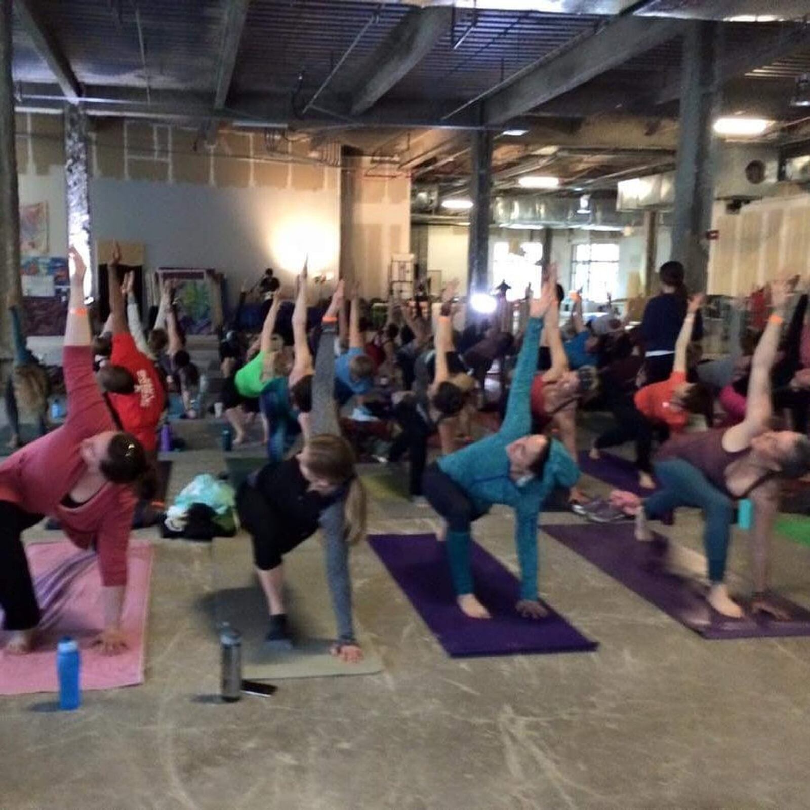 In its fourth year, the Urban Yoga Movement has been held in various downtown Dayton locations and will be held at the newly renovated Brightside Music & Event Venue on Jan. 5. CONTRIBUTED