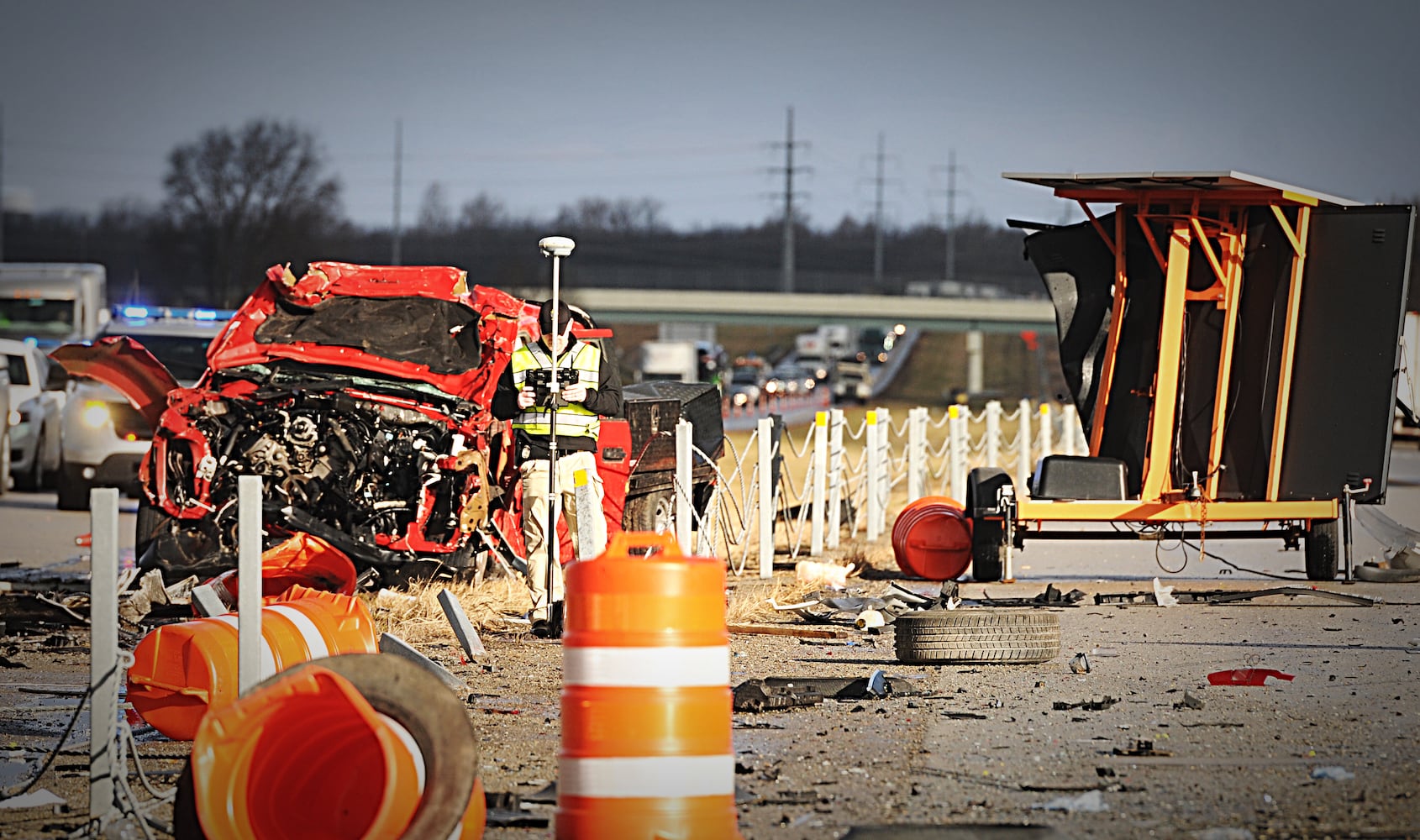 PHOTOS: OSP employee killed in I-75 crash in Troy