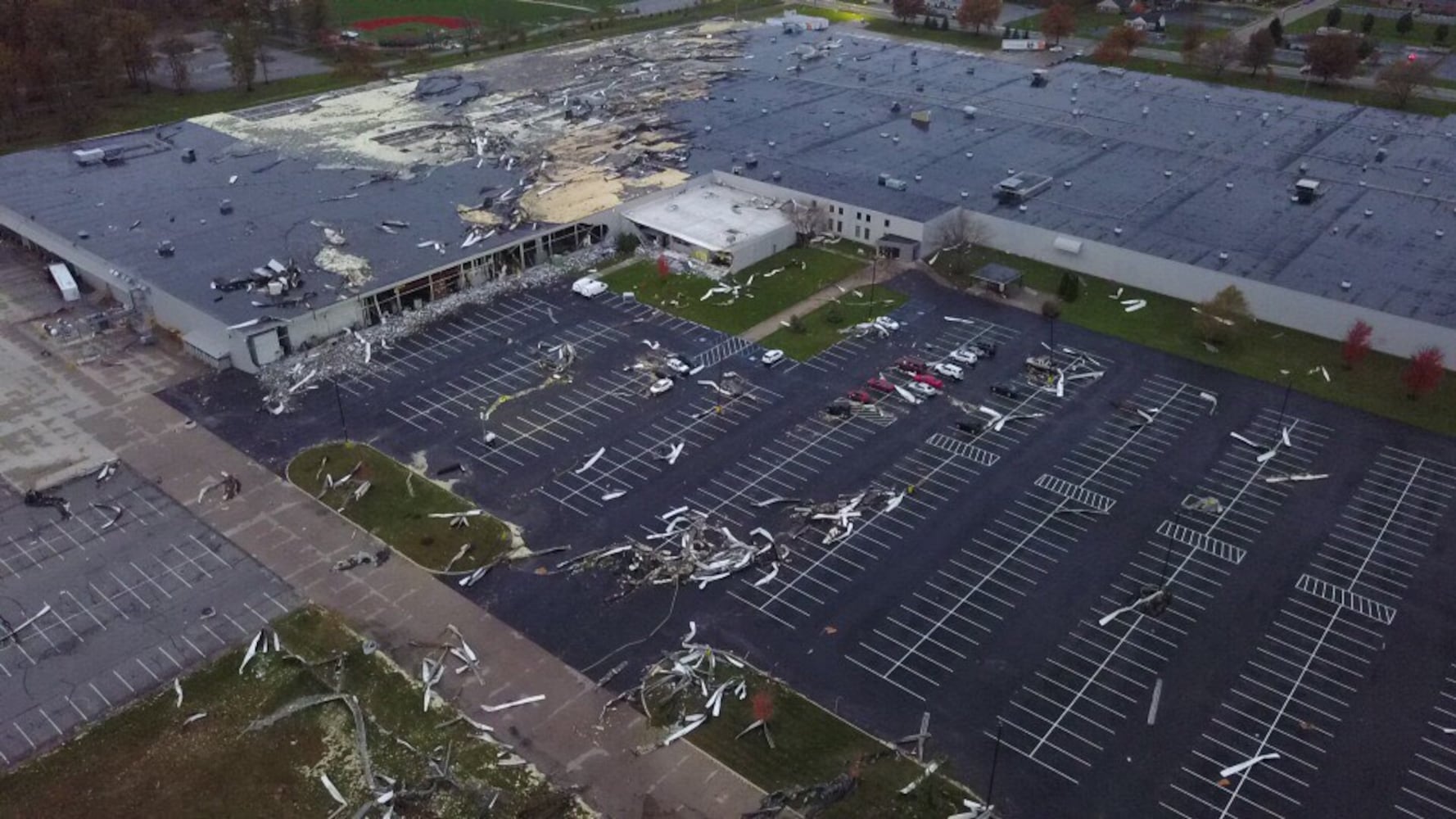 Suspected tornado damage in Celina, Nov. 6, 2017