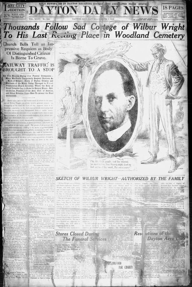 Wilbur Wright death pages