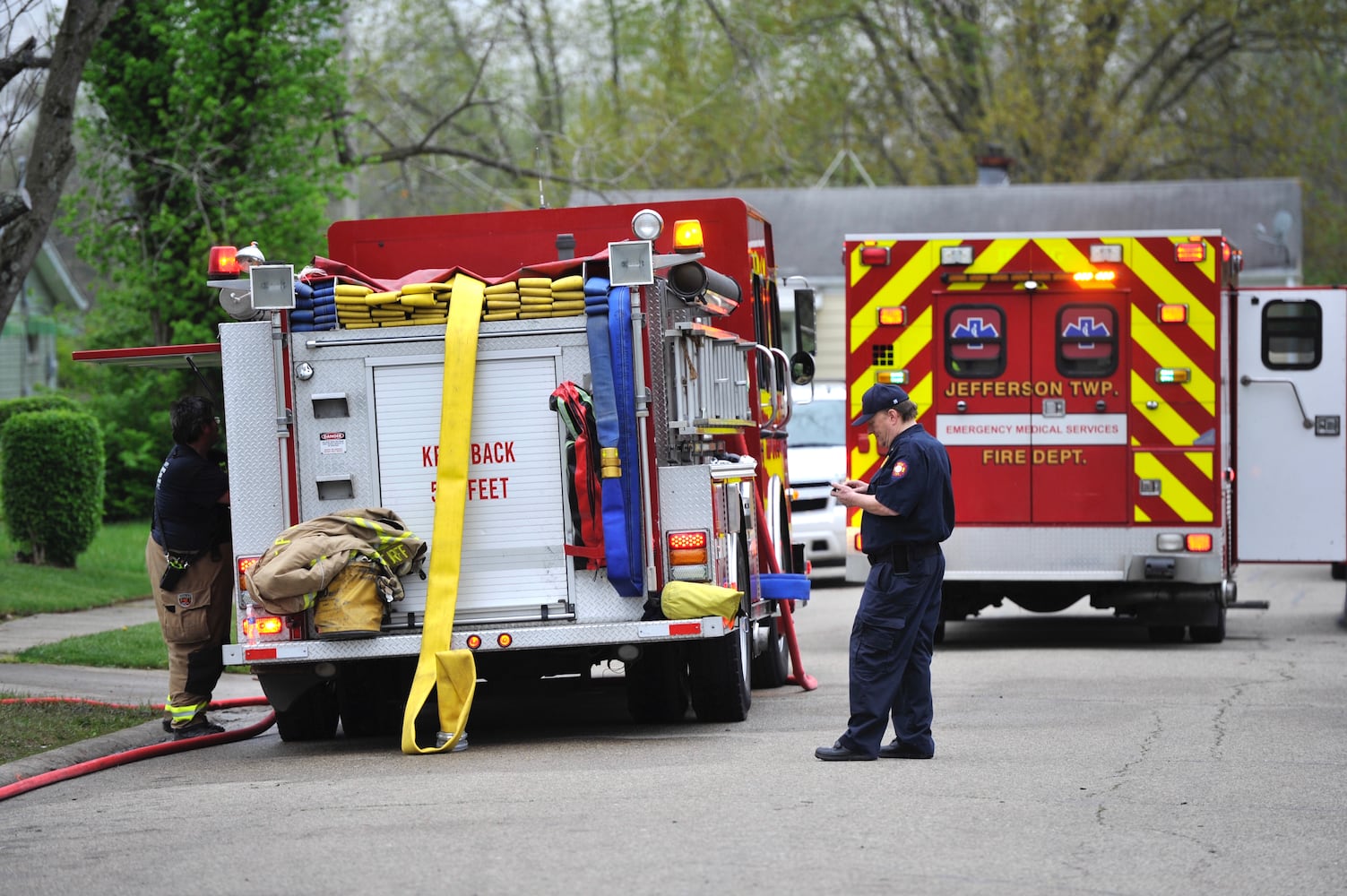 PHOTOS: Home burns in Jefferson Twp.