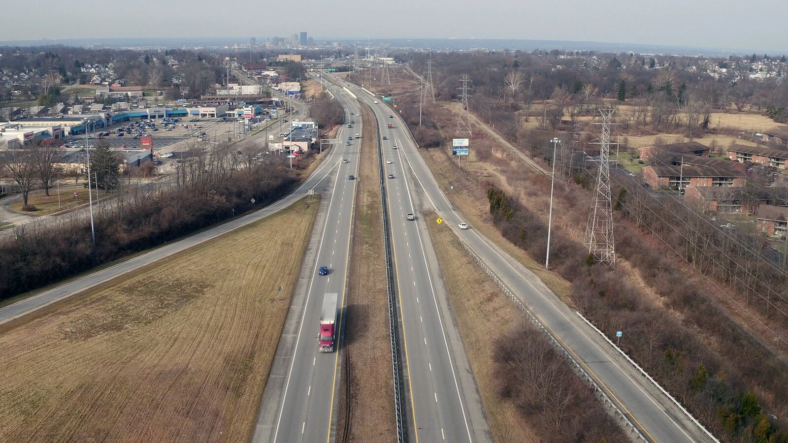 U.S. 35 looking west from Woodman Drive. TY GREENLEES / STAFF