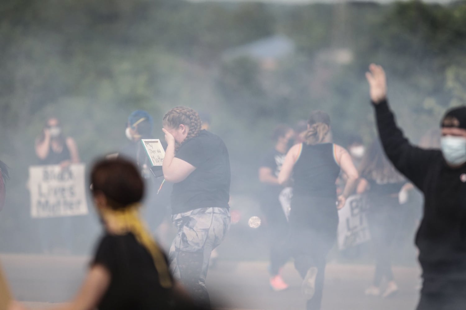 Beavercreek protests include tear gas, kneeling officers