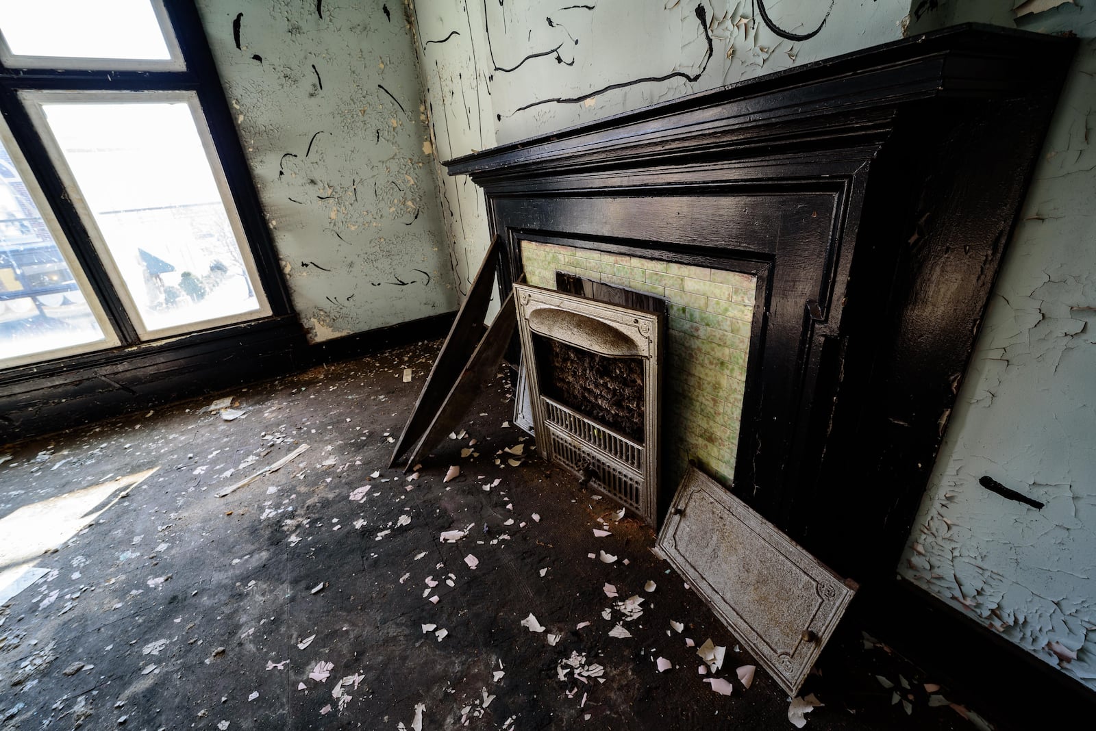 Interior of the Midget Theatre Building, located at 1021-1025 W. Third St. in the Wright Dunbar Business District (West Third Street Historic District on the National Register of Historic Places).
Tom Gilliam