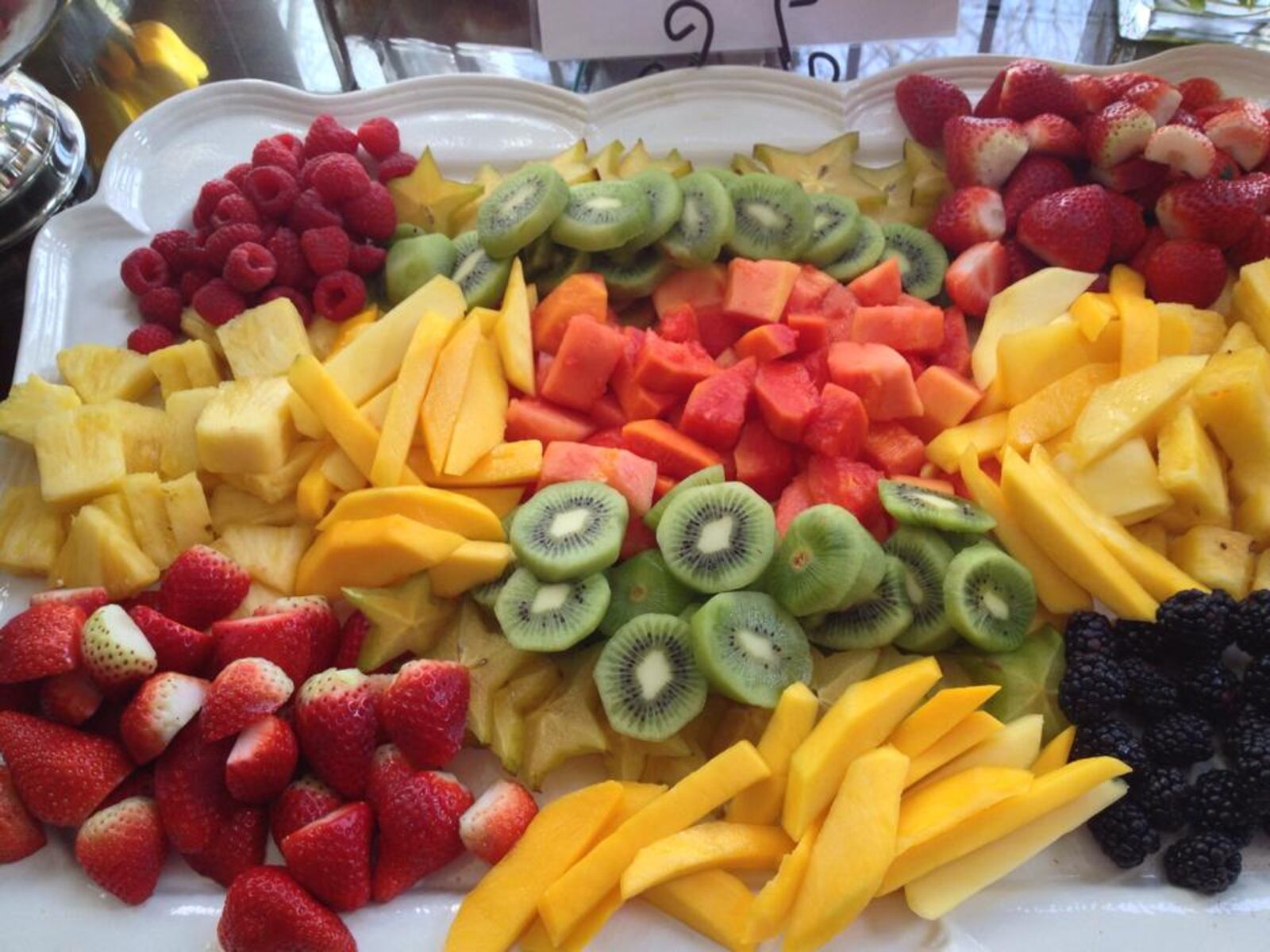 An array of fresh fruit at El Meson.