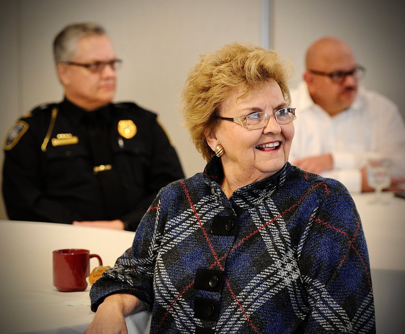 Former Ohio Attorney General, Betty Montgomery took part in a local law enforcement roundtable with State Sen. Matt Dolan, R-Chagrin Falls, on Friday March 25, 2022 at the Golf Club at Yankee Trace. Dolan is running for U.S. Senate. MARSHALL GORBY\STAFF