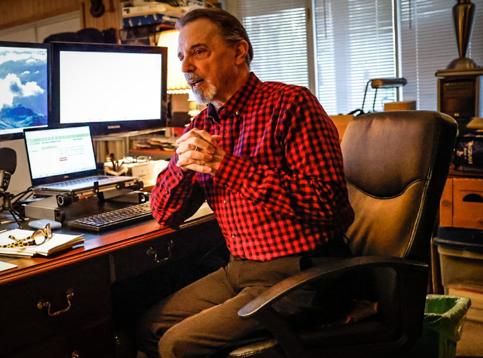 Playwright, Michael London lives in Perry Twp. in Montgomery County and is the recipient of the governor's award for the arts in Ohio. JIM NOELKER/STAFF