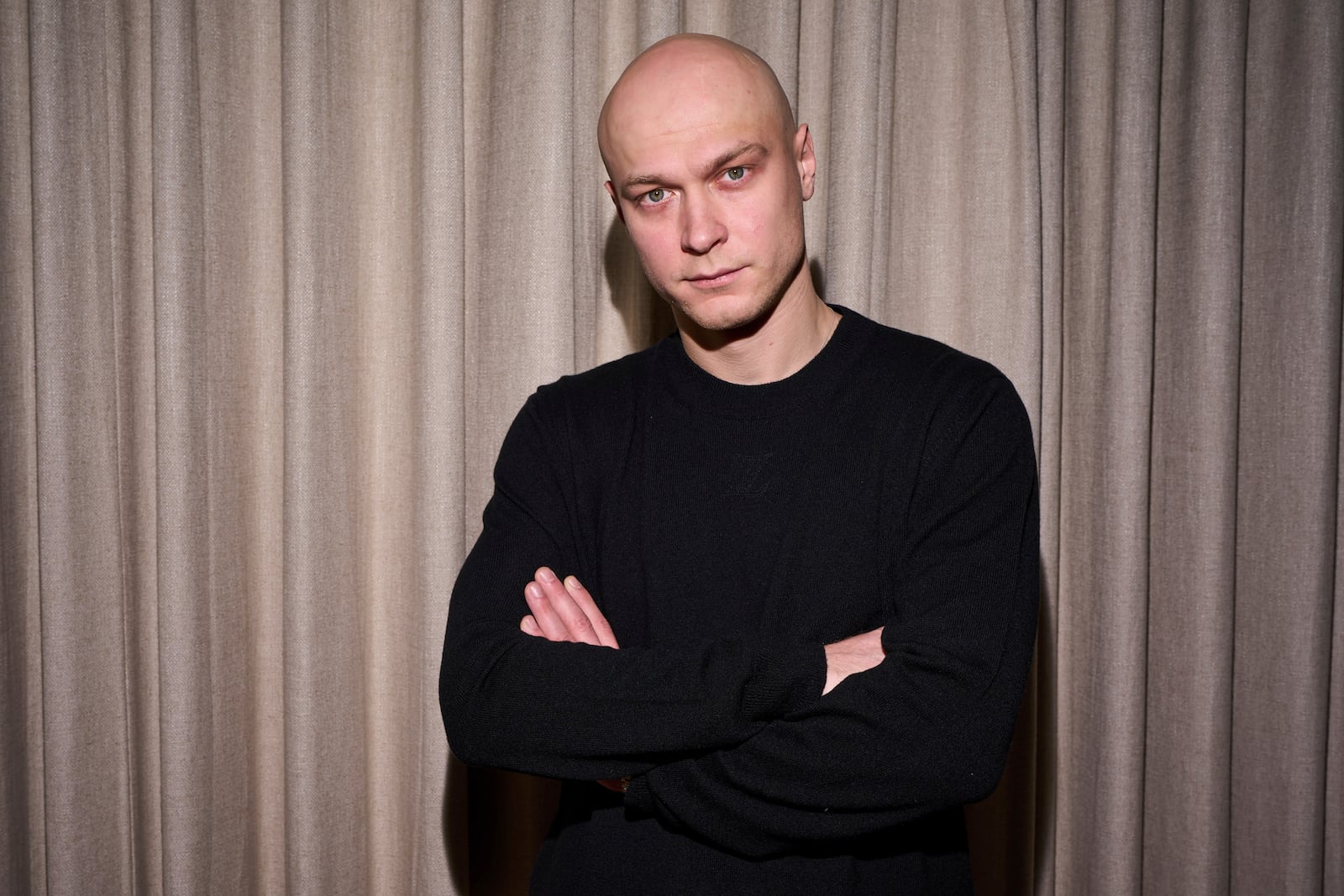 Russian actor Yura Borisov, from the film "Anora," poses for a portrait on Friday, Feb. 14, 2025, in London. (Photo by Scott A Garfitt/Invision/AP)