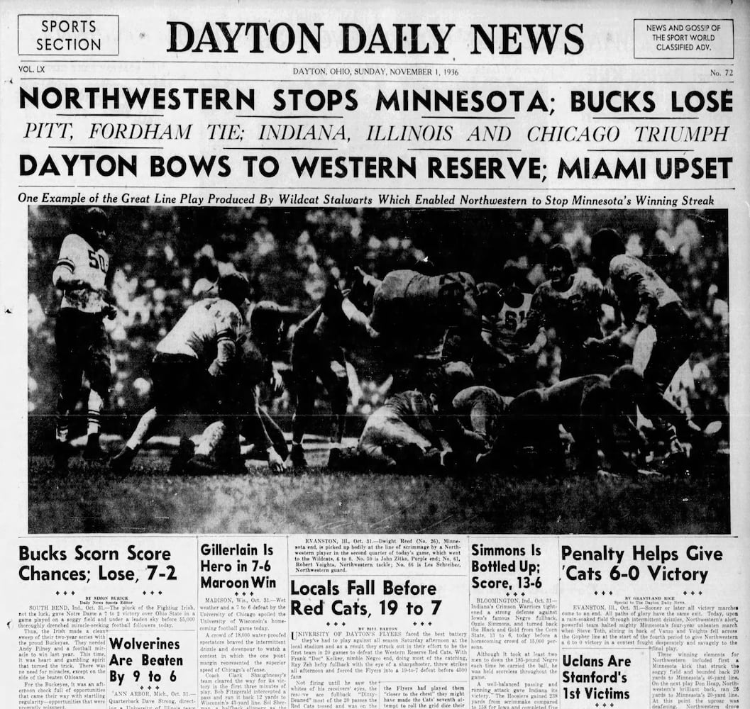 Ohio State-Notre Dame Dayton Daily News archive