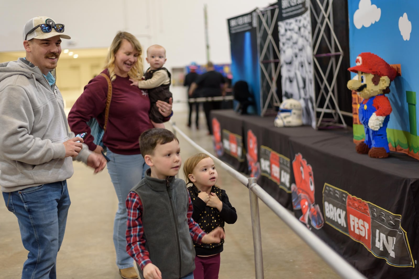 Brick Fest Live made a stop at the Dayton Convention Center in downtown Dayton on Saturday, Jan. 11 and Sunday, Jan. 12, 2025. The family-friendly touring event featured hands-on attractions and activities engineered to inspire, educate and entertain with LEGO bricks. Here’s a look at highlights from Sunday. TOM GILLIAM / CONTRIBUTING PHOTOGRAPHER