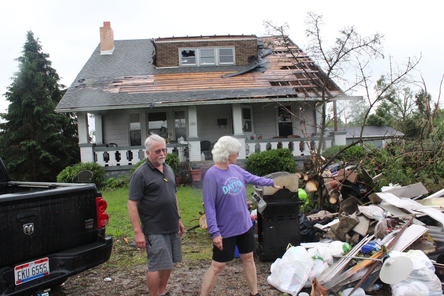 Photos: Community rallies around Dayton restaurant owner after son’s death, tornado