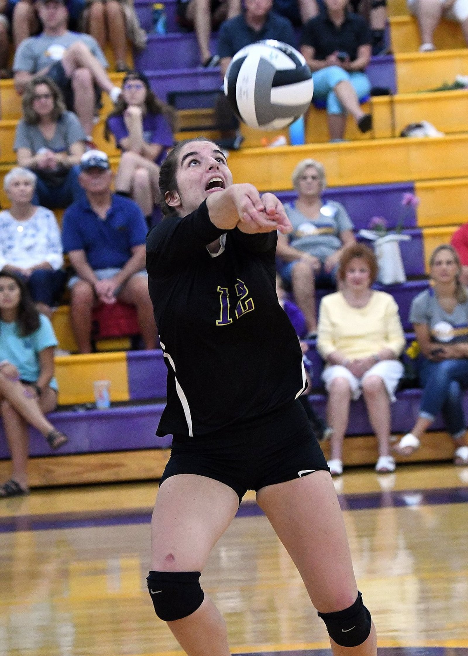 Bellbrook junior Lindsey Ulring. Eaton snapped Bellbrook’s 35-game SWBL home winning streak on Thursday, Aug. 29, 2019. NICK FALZERANO / CONTRIBUTED