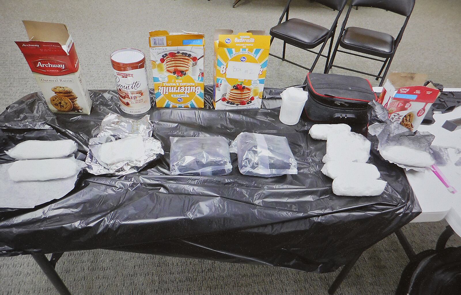 German Township Police recovered over four pounds of meth, two AK-47s with armour piercing ammunition and over $11 thousand when they arrested two individuals for shoplifting at Rural King last week. BILL LACKEY/STAFF