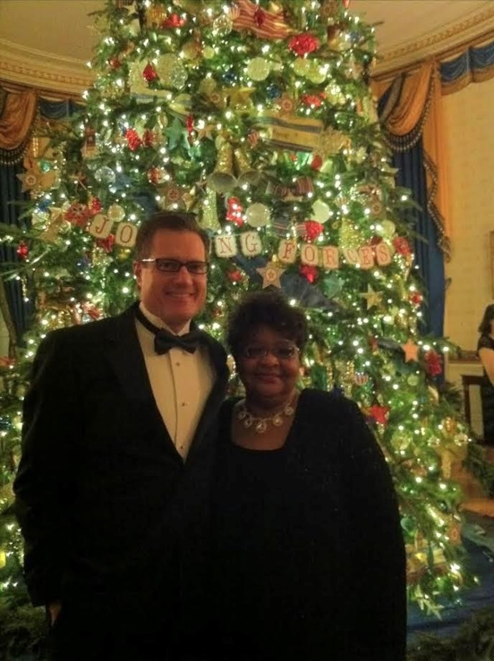 Rep. Mike Turner brought Bootsie Neal with him to the 2012 White House Christmas party. CONTRIBUTED