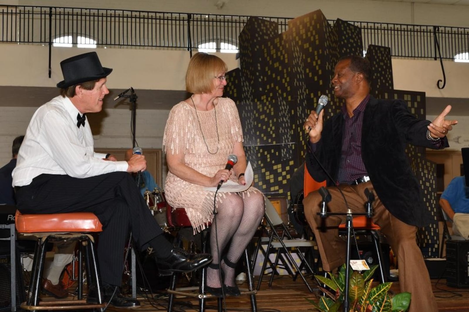 From left: "Kaleidoscope" hosts Bill Nance and Melody Morris with Christian music pioneer Larnelle Harris. CONTRIBUTED