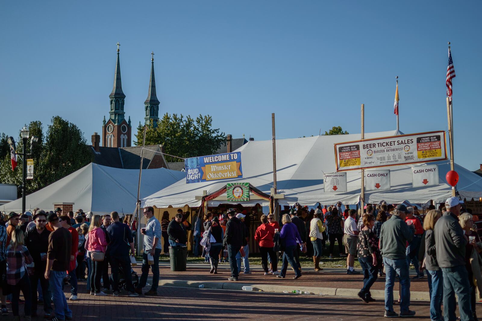 Minster is a small village located approximately one hour north of Dayton. Every year, their Oktoberfest weekend attracts a crowd roughly 30 times the size of the village population (yes, we said 30).