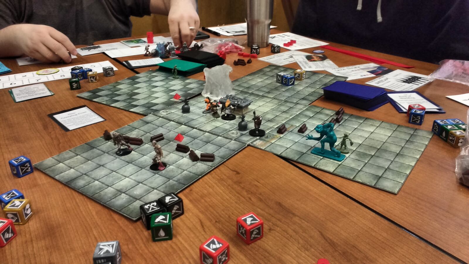 Blackfall Press’ Dwarven Defenders pits undead monsters against righteous dwarves in this combination dungeon crawl and tower defense board game. Photo: Josher Lumpkin