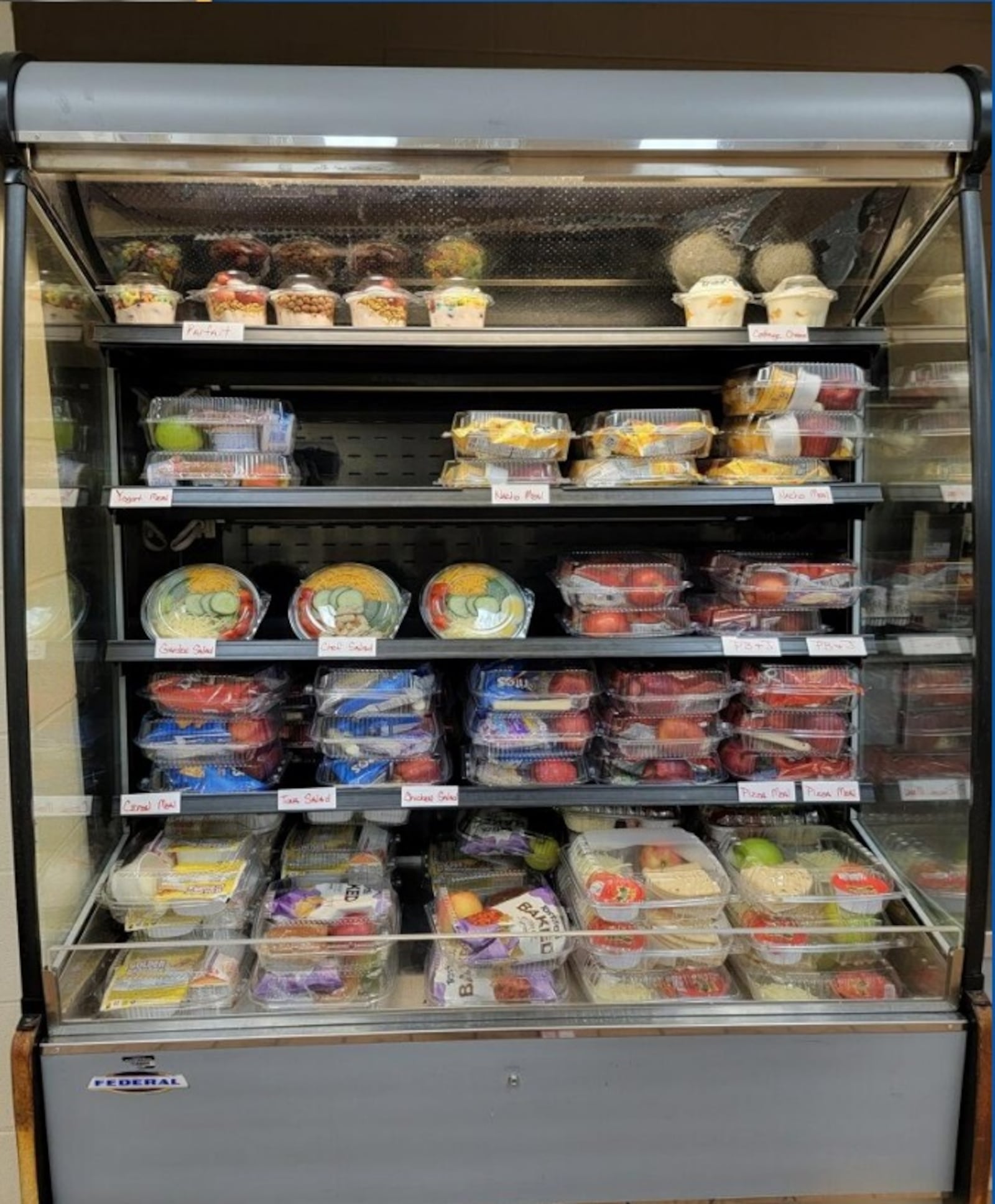 An example of grab and go options offered at Stivers School for the Arts. Courtesy of Dayton Public Schools.