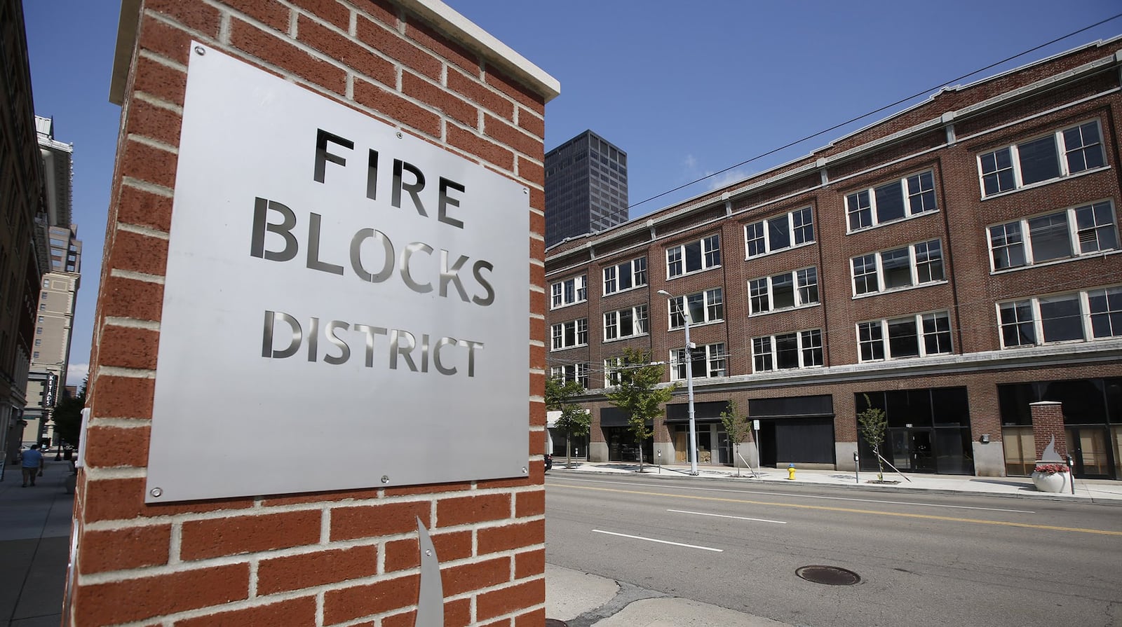 Renovations and improvements continue in the Fire Blocks District of downtown Dayton. TY GREENLEES / STAFF