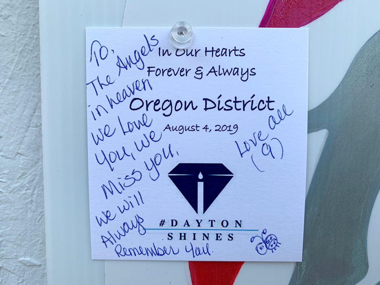 PHOTOS: Messages of heartbreak and hope cover the Tree of Life memorial honoring those killed in the Oregon District mass shooting