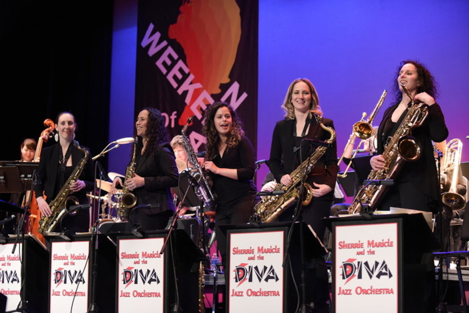 DIVA Jazz Orchestra, which celebrates 30 years as a performing act in March, performs at the Weekend of Jazz at Beavercreek High School on Saturday, Feb. 25.